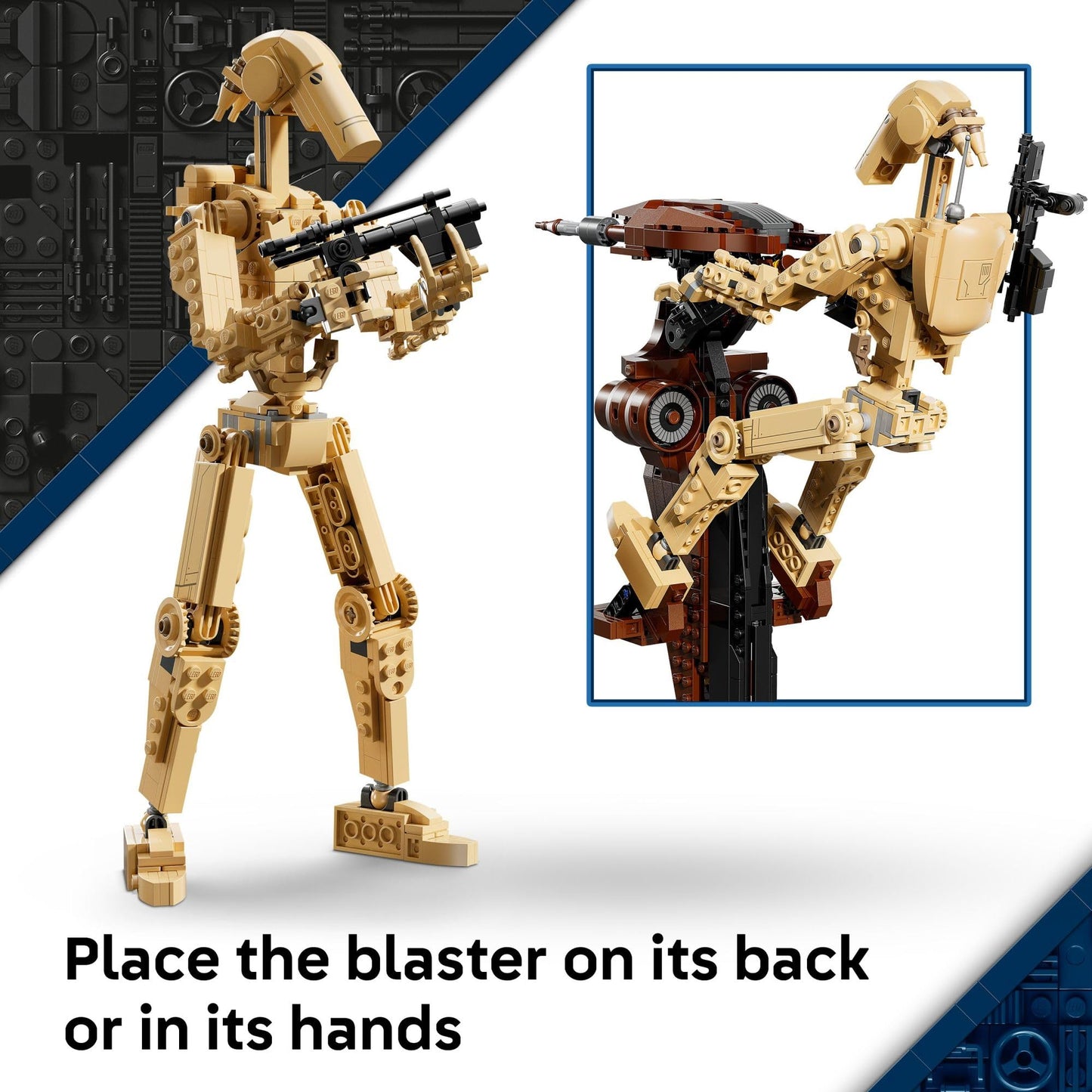 LEGO Star Wars: La Amenaza Fantasma - Droide de Batalla con STAP - Juguete de construcción y aprendizaje para niños y niñas a partir de 12 años - Kit de juguete y modelo de Star Wars - Regalo de Navidad - 75428