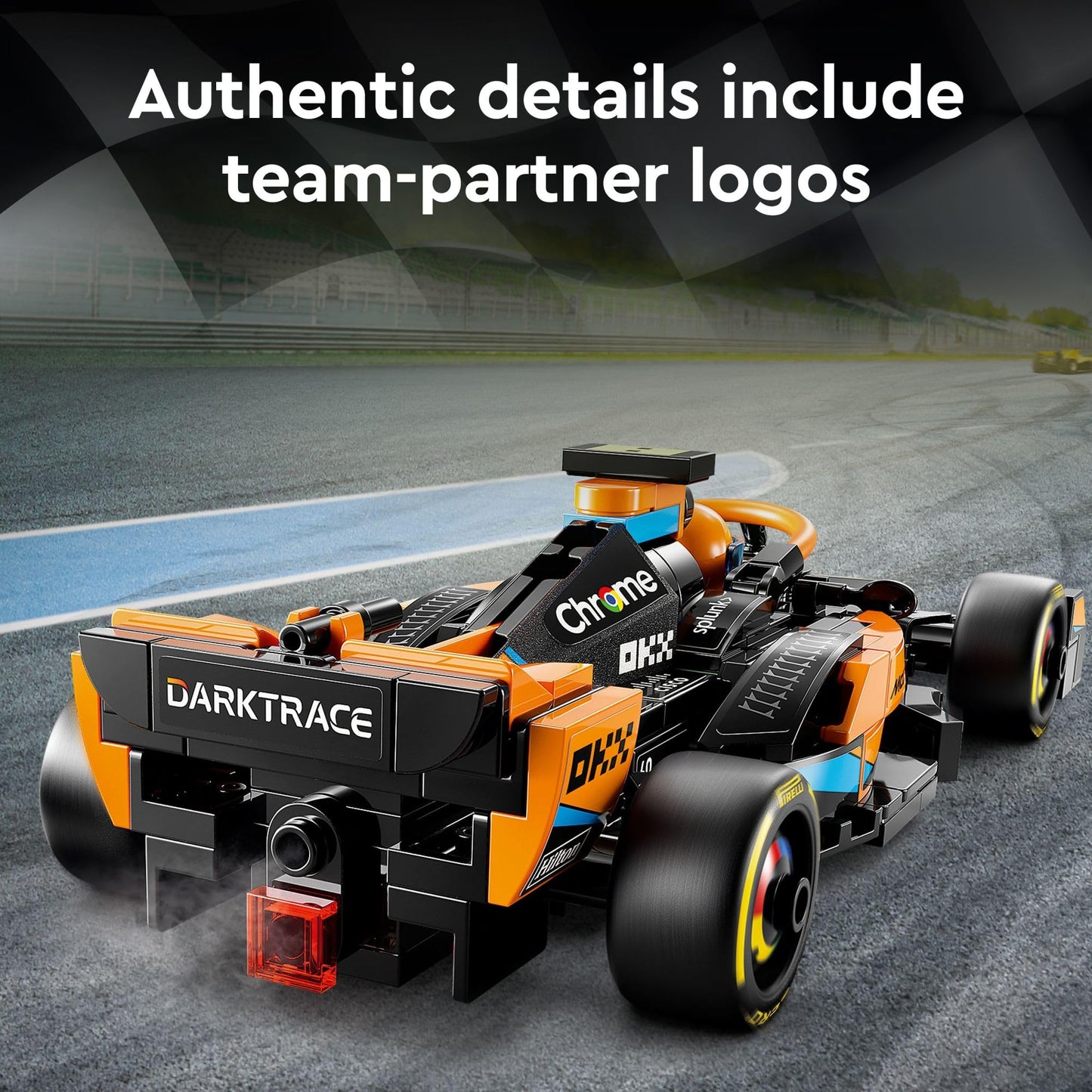 LEGO Speed Champions 2023 McLaren Fórmula 1, coche de carreras de juguete para jugar y exhibir. Set de construcción McLaren para niños. Ideal como regalo para niños y niñas a partir de 9 años que disfrutan del juego independiente. 76919