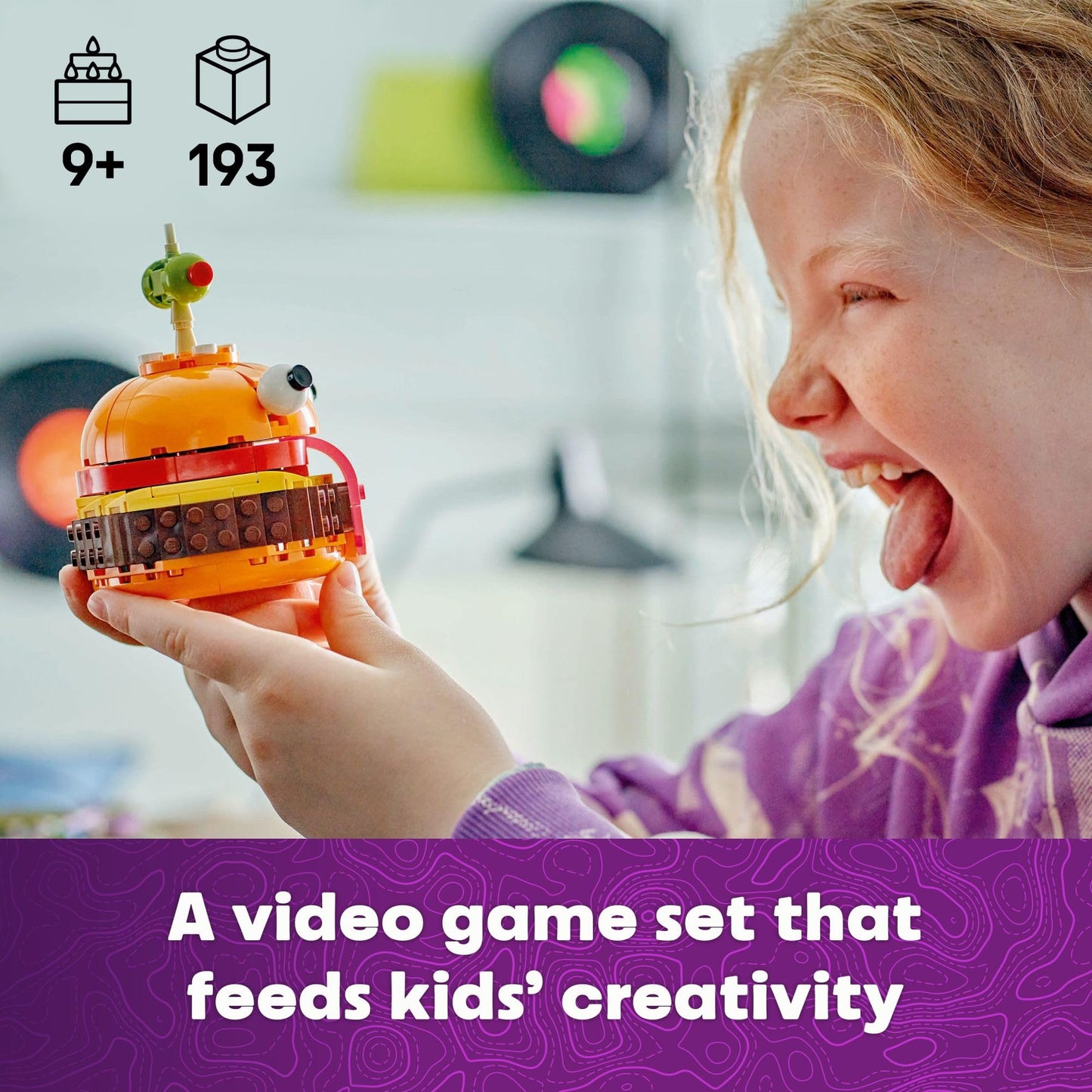LEGO Fortnite Durrr Burger Set de construcción - Juguete infantil para gamers, mayores de 9 años - Modelo de exhibición, juguete coleccionable de Fortnite - Regalo para niños y niñas - 77070