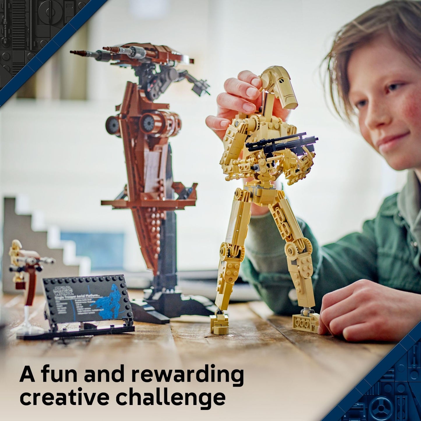 LEGO Star Wars: La Amenaza Fantasma - Droide de Batalla con STAP - Juguete de construcción y aprendizaje para niños y niñas a partir de 12 años - Kit de juguete y modelo de Star Wars - Regalo de Navidad - 75428