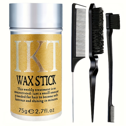 Cera para peinar SJOPA para mujer son aptas para todo tipo de cabello. Al combinarlas con un juego de tres peines y herramientas para el cabello, se logra un peinado suave y flexible. Este producto contiene cera