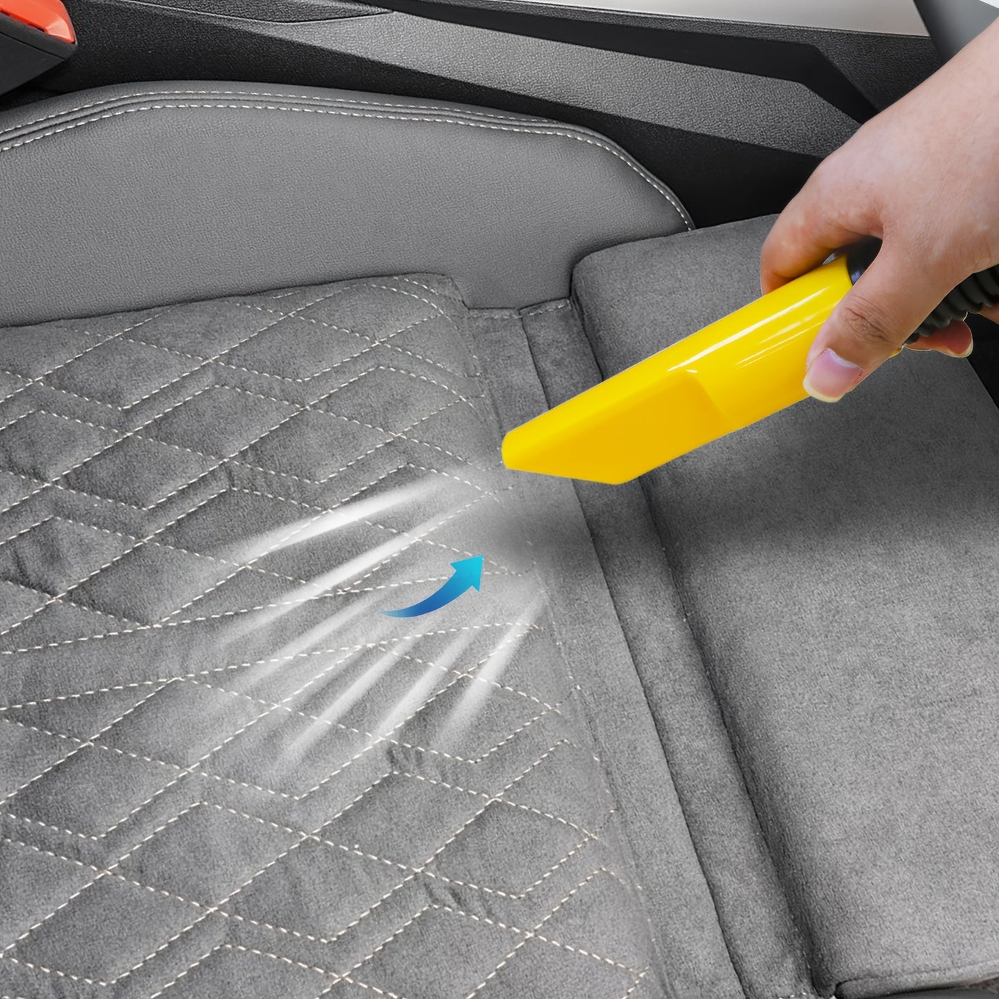 Aspiradora de cubo de doble uso con succión y soplador para vehículo, herramienta multifunción portátil para automóvil, estilo cilíndrico, de gran capacidad, herramienta para limpieza interior de automóvil, eliminació