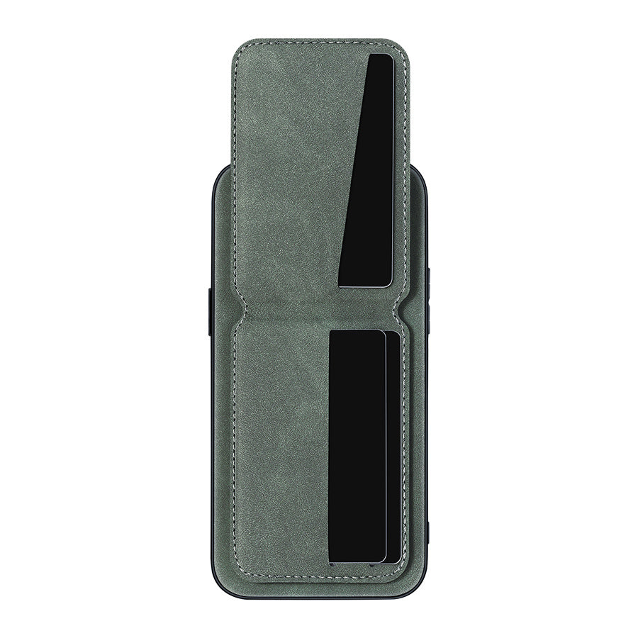 Funda tipo cartera compatible con iPhone 16E/16promax/15plus/14pro/13promax/12/11, piel sintética de lujo, tarjetero y soporte, diseño de alce.