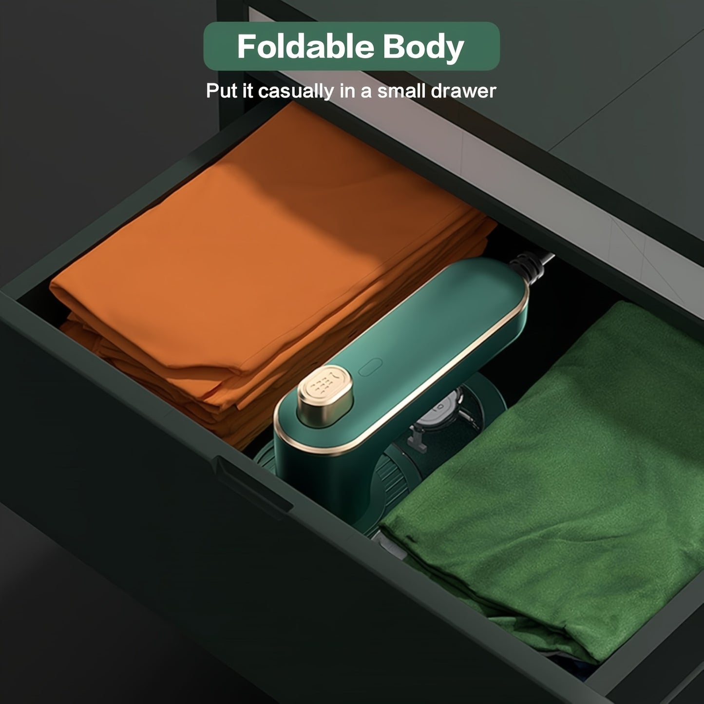 Plancha de viaje mini para ropa, portátil, de tamaño pequeño, ideal para viajes, residencias universitarias, hogar (blanco)