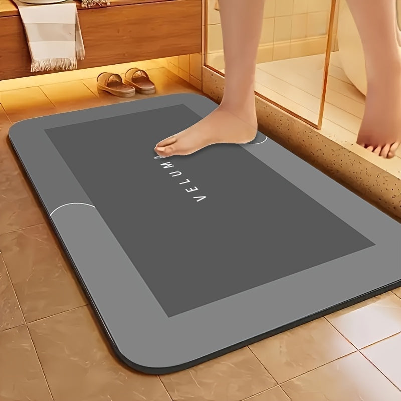 Alfombrilla de baño de diatomita superabsorbente: de secado rápido, antideslizante y con absorción de agua, alfombrilla para alimentación de mascotas, alfombrilla de baño suave y cómoda para baño, ducha, felpudo, alfom