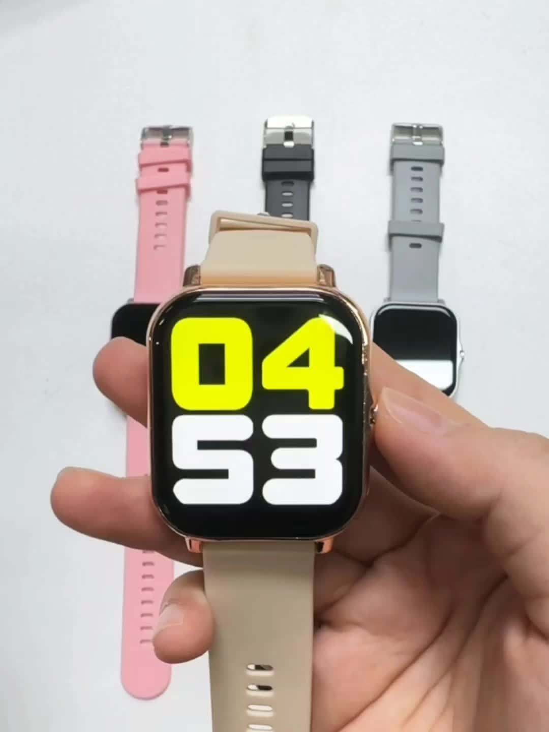 Nuevo reloj inteligente con pantalla táctil completa y esfera grande de 1,83 pulgadas para hombres y mujeres, con llamadas inalámbricas y recordatorios de mensajes, un hermoso regalo para familiares y amigos, recargable por