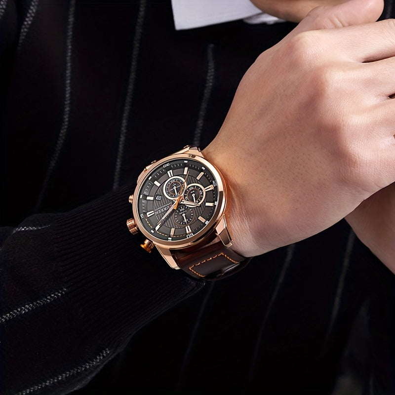 Relojes para hombre Reloj de pulsera deportivo de cuarzo con cronógrafo y fecha para hombre