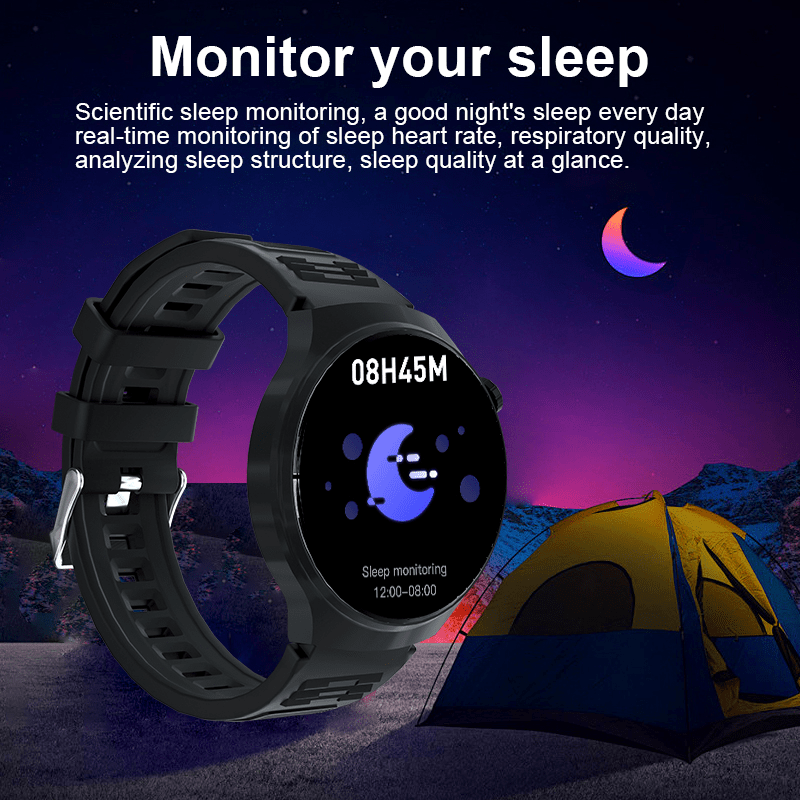 Reloj inteligente con pantalla redonda y fuente grande para personas mayores | Alertas de llamadas | Fácil de usar | Cómodo de llevar | El mejor regalo de Halloween para personas mayores