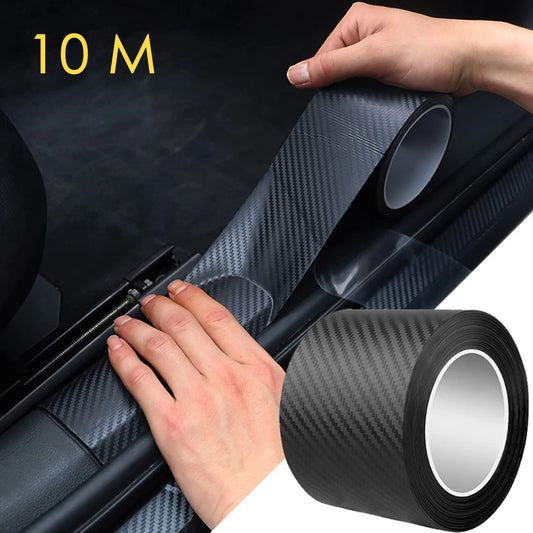Cinta adhesiva 3D de fibra de carbono, impermeable y protectora para coche.
10 mm