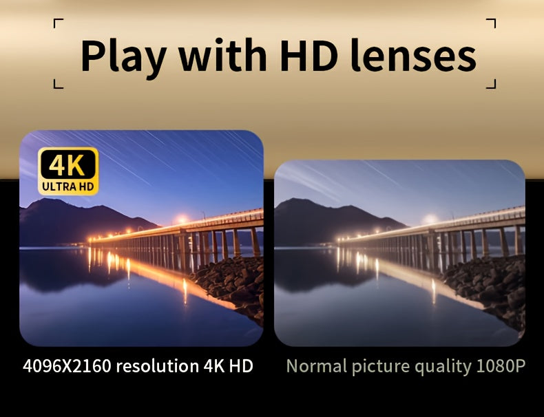 Cámara digital 4K HD con pantalla abatible de 2,4 pulgadas, videocámara profesional para vlogs y fotografía: el regalo perfecto para principiantes en Acción de Gracias y Navidad.