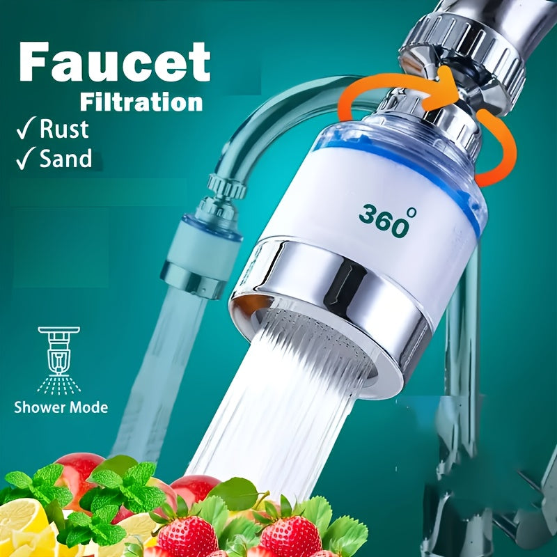 Grifo purificador de agua (juego de 7/14 piezas), grifo purificador de agua multifuncional con filtro reemplazable, apto para cocina, lavabo, inodoro y ducha. No requiere electricidad. Compatible con roscas estándar, fácil