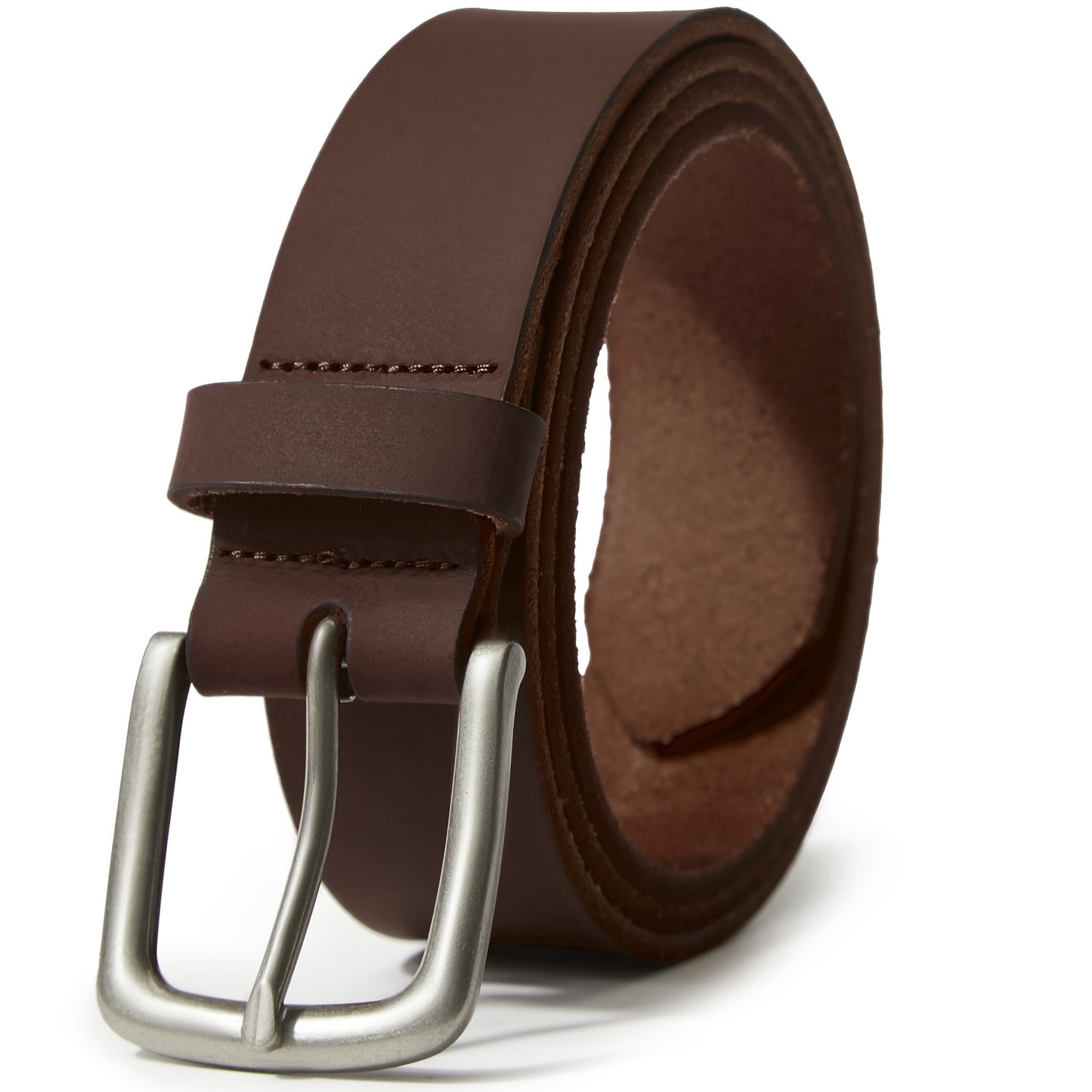 Cinturones de cuero de grano completo para hombre, estilo casual, para uso diario, hechos a mano, con caja de regalo.