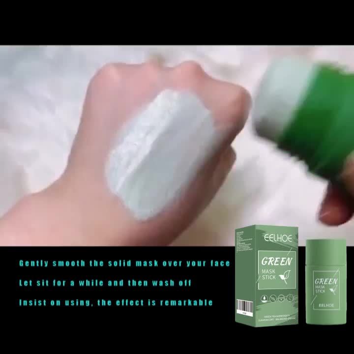 Mascarilla en barra de te verde, refrescante e hidratante. Provee limpieza y exfoliación suave, sin alcohol ni perfume.