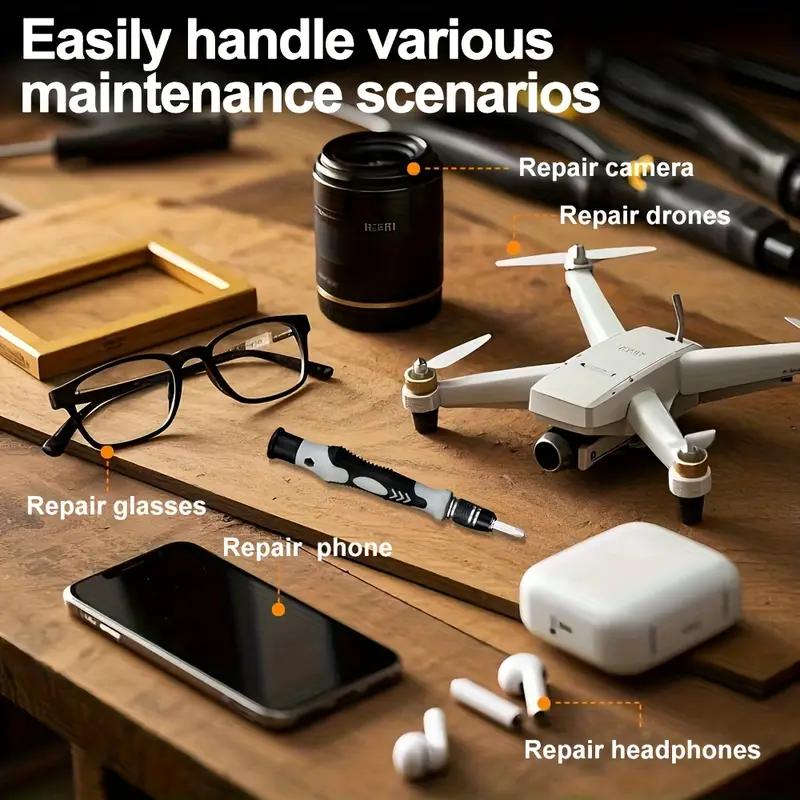 Juego de destornilladores de precisión 115 en 1, minikit profesional de herramientas de reparación magnética, destornillador pequeño para teléfono, ordenador, reloj, portátil, MacBook, consola de juegos, electrónica, j