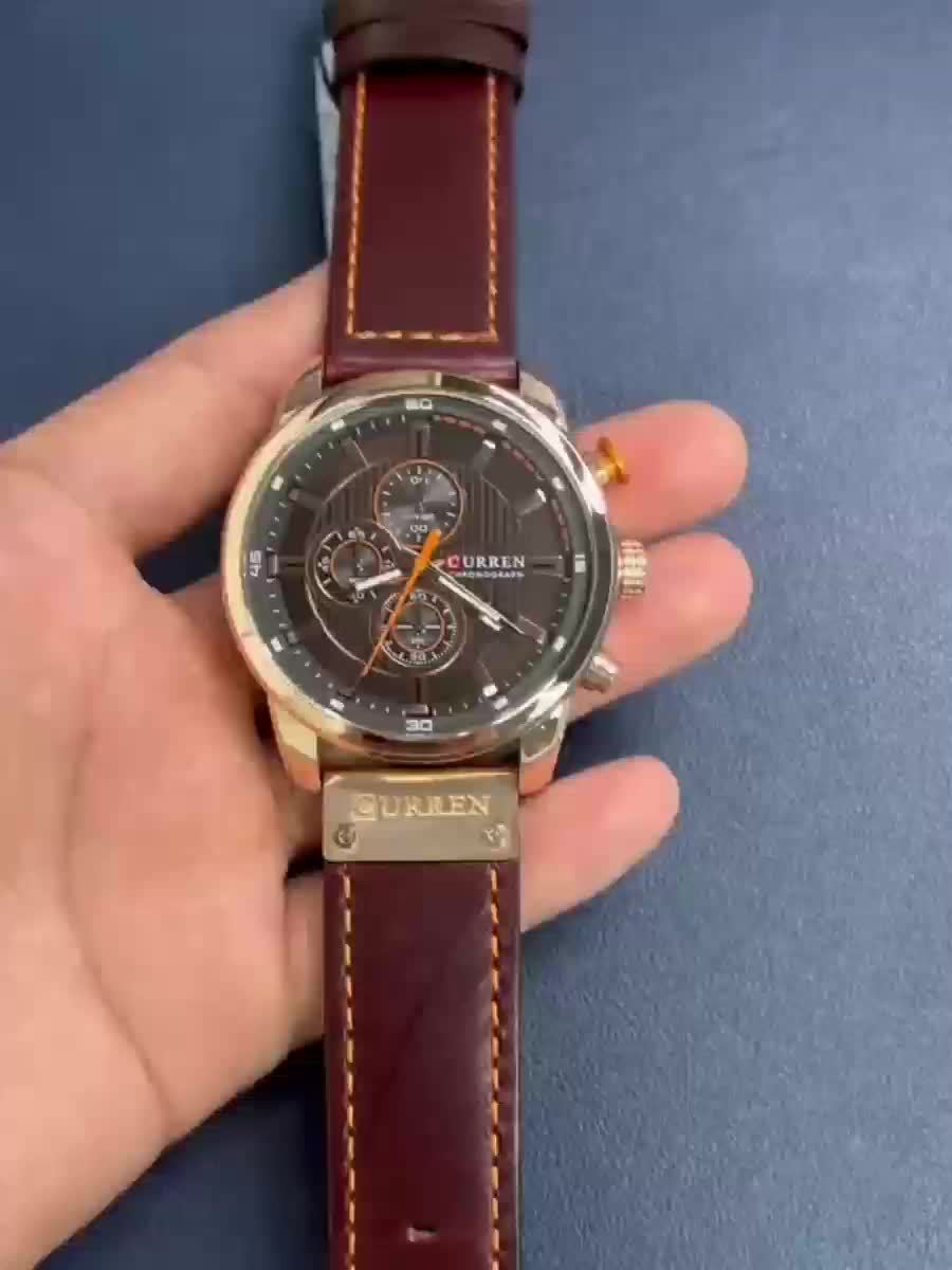Relojes para hombre Reloj de pulsera deportivo de cuarzo con cronógrafo y fecha para hombre