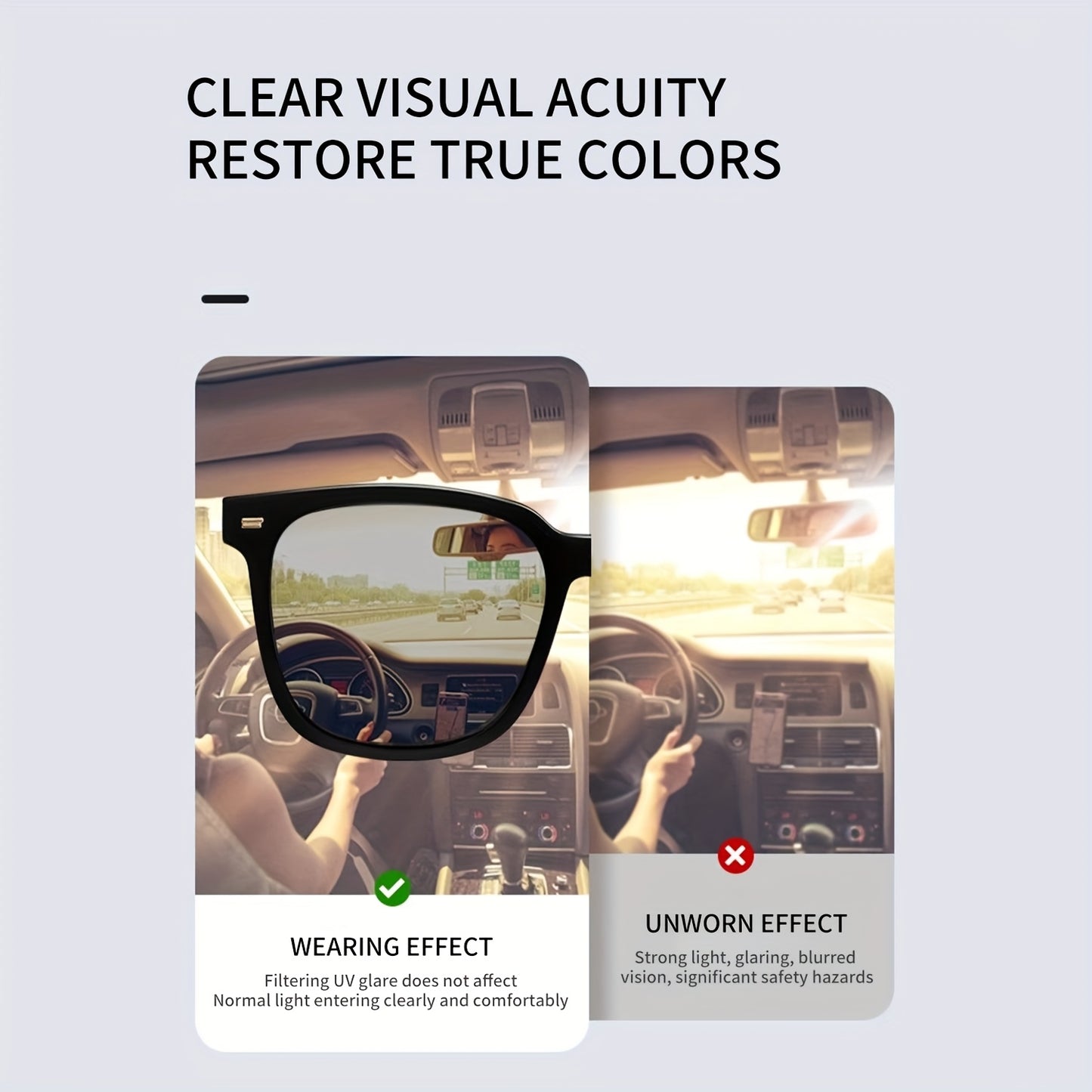 3 pares de gafas polarizadas para hombre y mujer, ligeras, clásicas, cuadradas, deportivas, resistentes a los rayos UV, ideales para ciclismo, conducción, running y pesca.