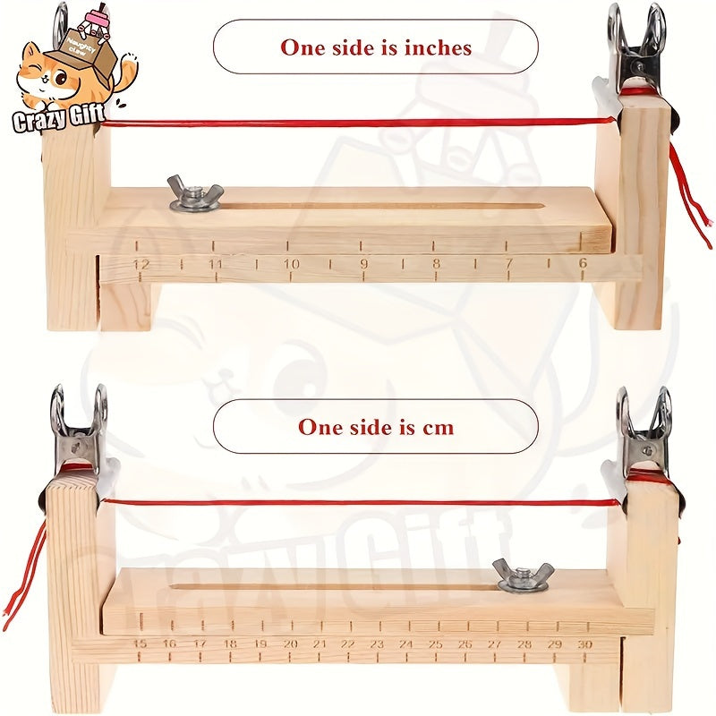 Soporte resistente de madera para hacer joyas. Marco en forma de U. Maquina manual para hacer pulseras y collares.