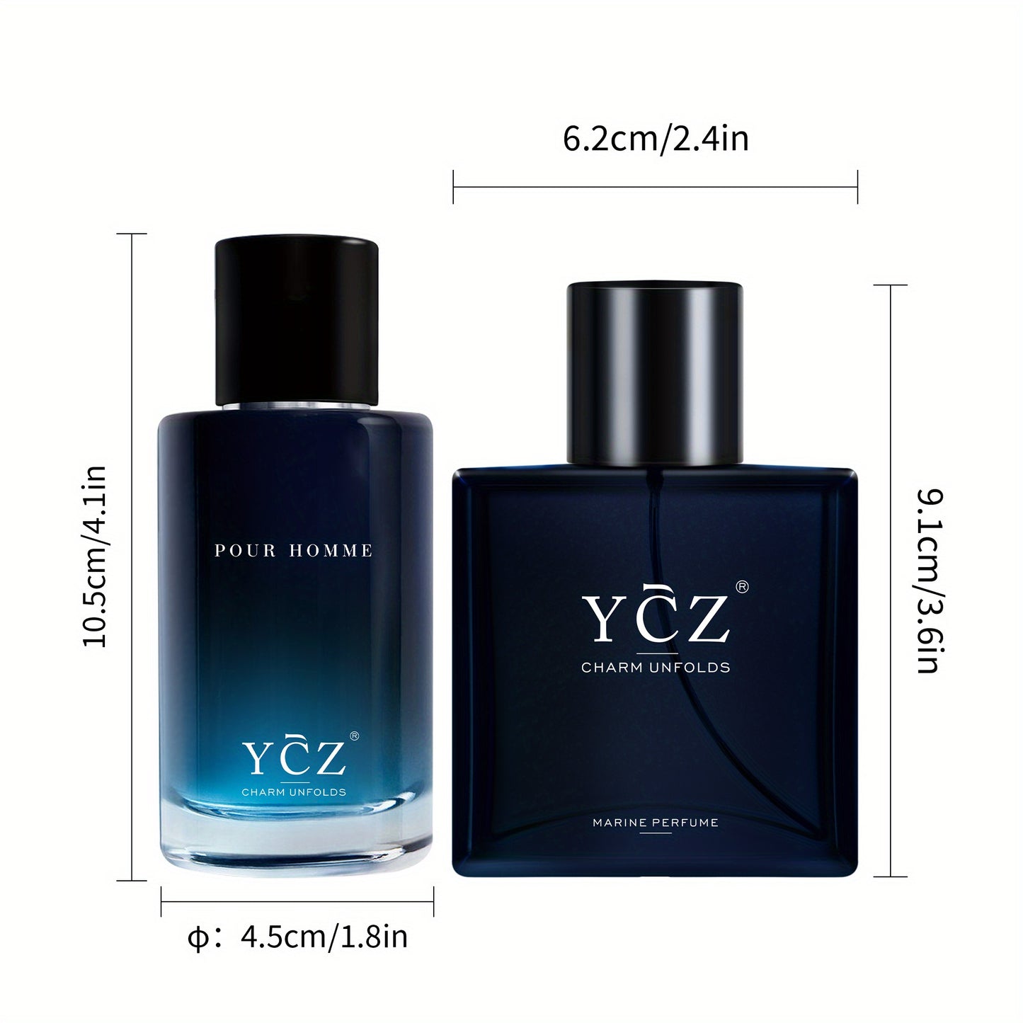 Colonia para hombre de 50 ml - Seductora fragancia oriental amaderada con pomelo, jengibre y almizcle | Sin BPA, a base de alcohol ni formaldehído | Aroma fresco y duradero para citas y ropa informal | Regalo ideal