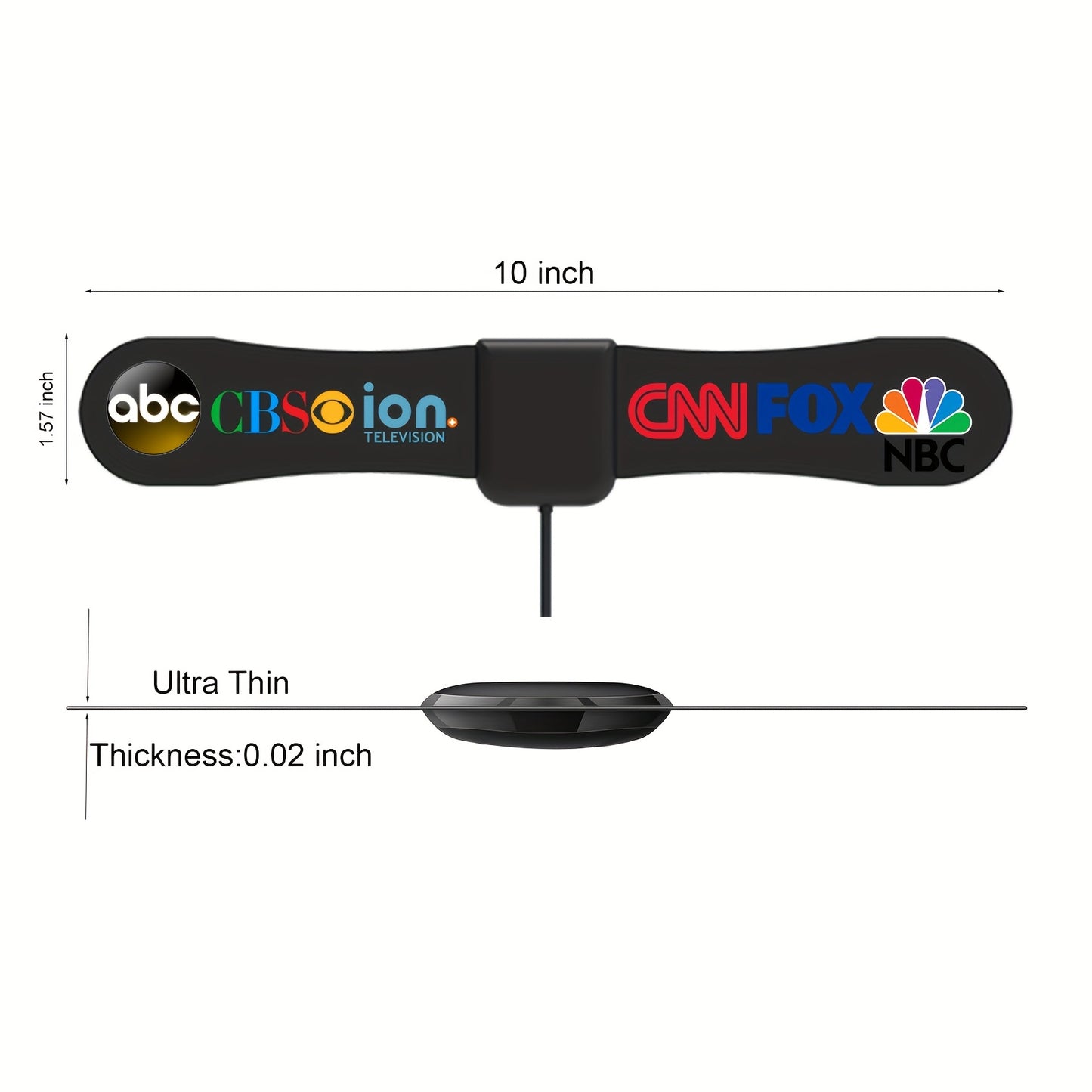 Antena de TV 2025, antena de radio para canales locales, antena digital para Smart TV de interior con base magnética resistente, recepción 360°, antena HDTV para televisores sin cable, compatible con 8K, 4K y 1080P, antena