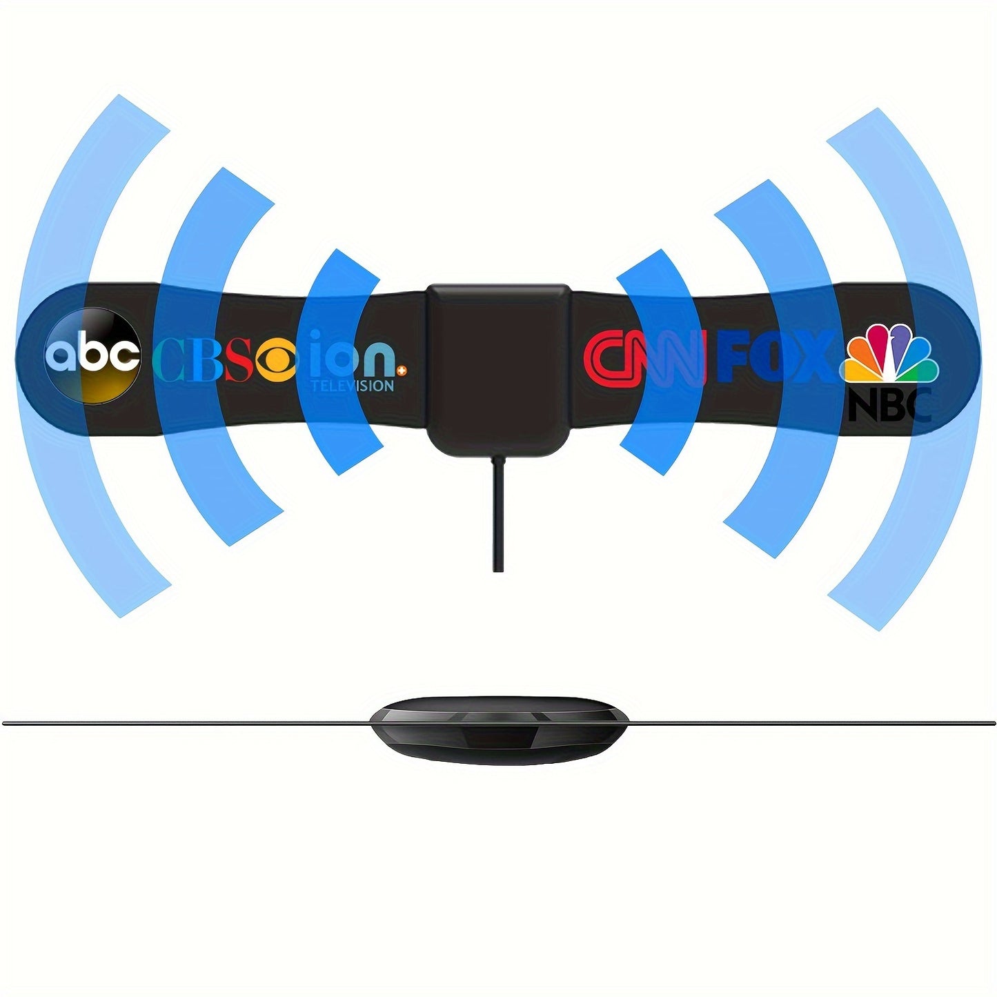 Antena de TV 2025, antena de radio para canales locales, antena digital para Smart TV de interior con base magnética resistente, recepción 360°, antena HDTV para televisores sin cable, compatible con 8K, 4K y 1080P, antena