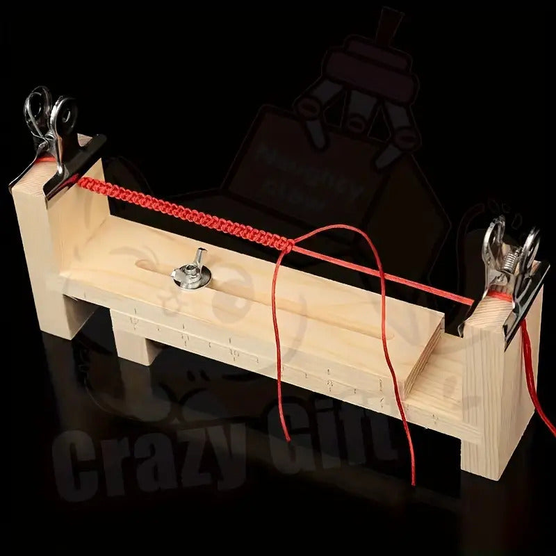 Soporte resistente de madera para hacer joyas. Marco en forma de U. Maquina manual para hacer pulseras y collares.