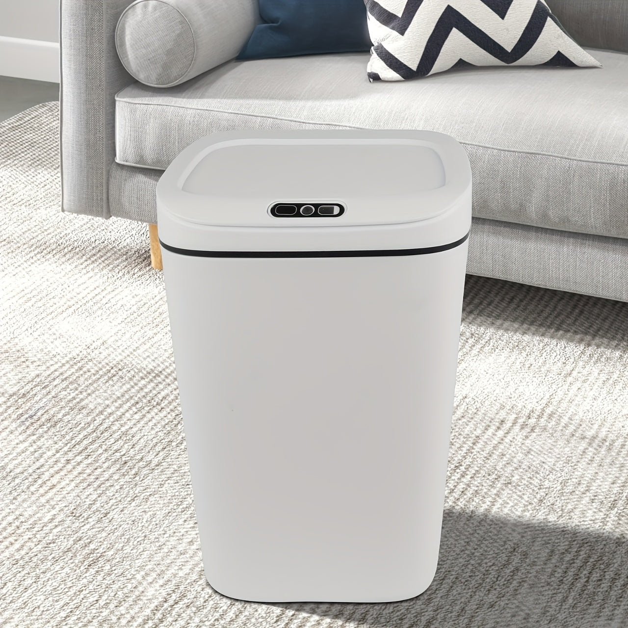 Basureros inteligentes con sensor de movimiento, manos libres, eléctricos para cocinas y baños, ideales para oficinas, hoteles, cocinas, dormitorios, baños, espacios públicos y exteriores.