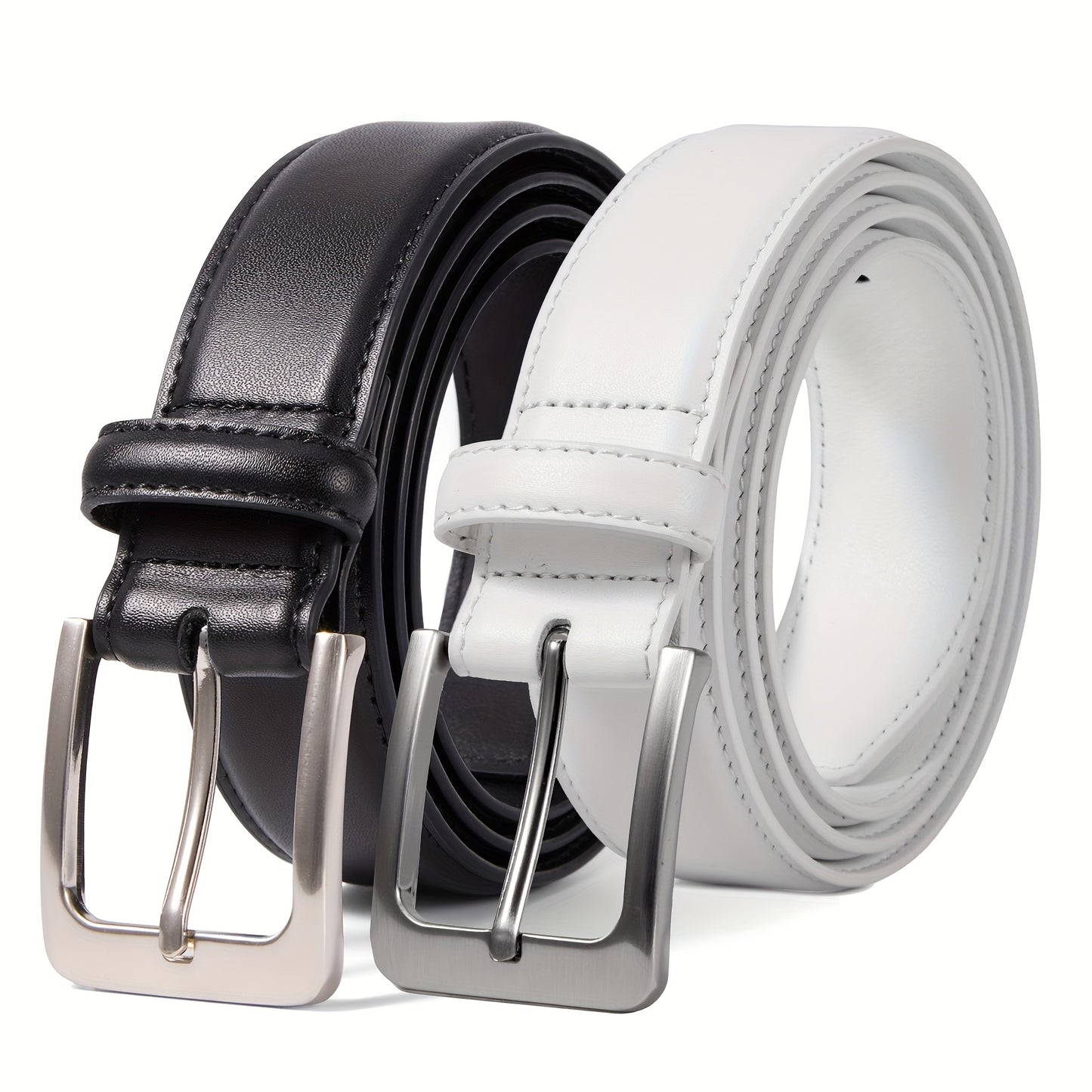 Cinturón de hombre (2 piezas) de cuero genuino para vestir, informal, golf, pantalones vaqueros, 3,5 cm. Cinturones con hebilla, cinturón de trabajo, cinturón para hombre, hebillas para mujer, cinturón para vaqueros, cint