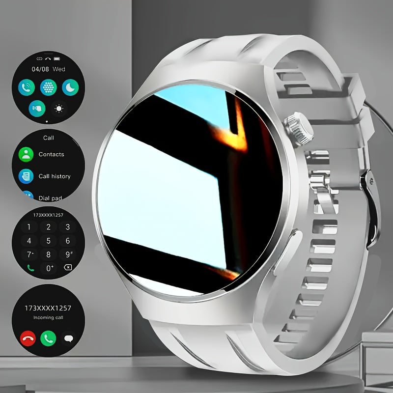 Reloj inteligente con pantalla redonda y fuente grande para personas mayores | Alertas de llamadas | Fácil de usar | Cómodo de llevar | El mejor regalo de Halloween para personas mayores
