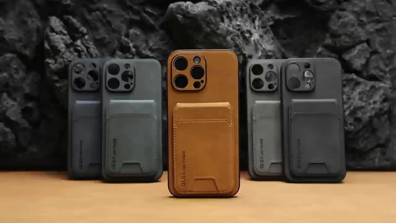 Funda tipo cartera compatible con iPhone 16E/16promax/15plus/14pro/13promax/12/11, piel sintética de lujo, tarjetero y soporte, diseño de alce.
