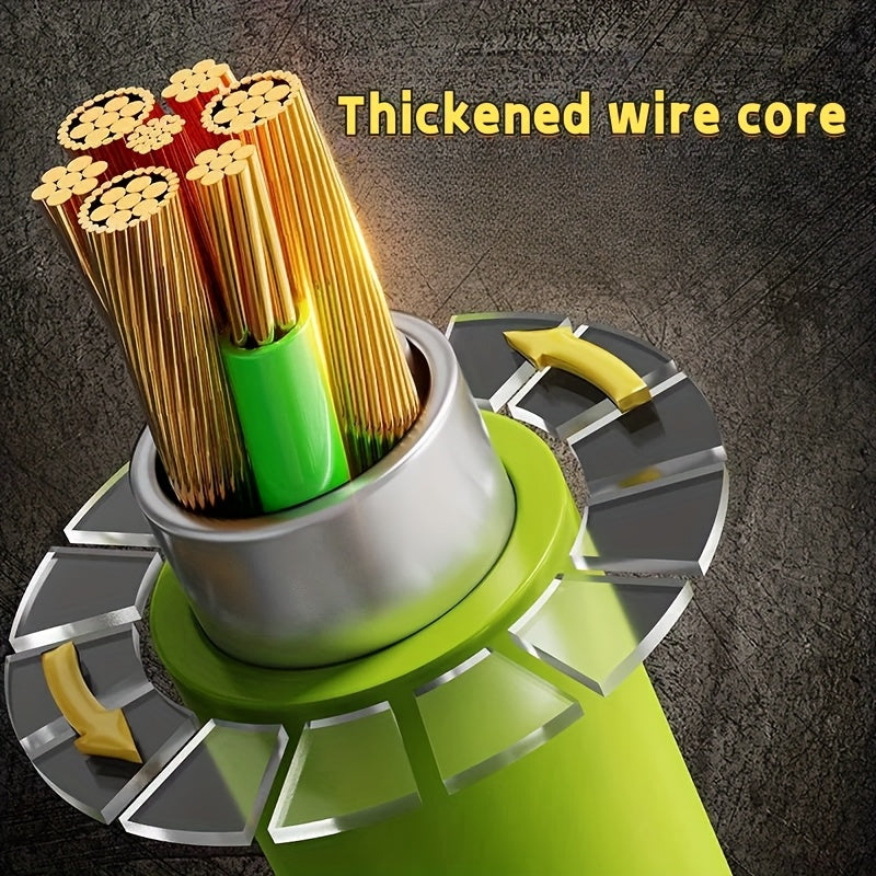 Cable de carga rápida de 240 W con pantalla en tiempo real, 150 cm de largo, material de silicona con superficie lisa, compatible con Huawei Honor, Xiaomi Poco, Samsung OPPO VIVO, pantalla LED digital de batería, carga ráp