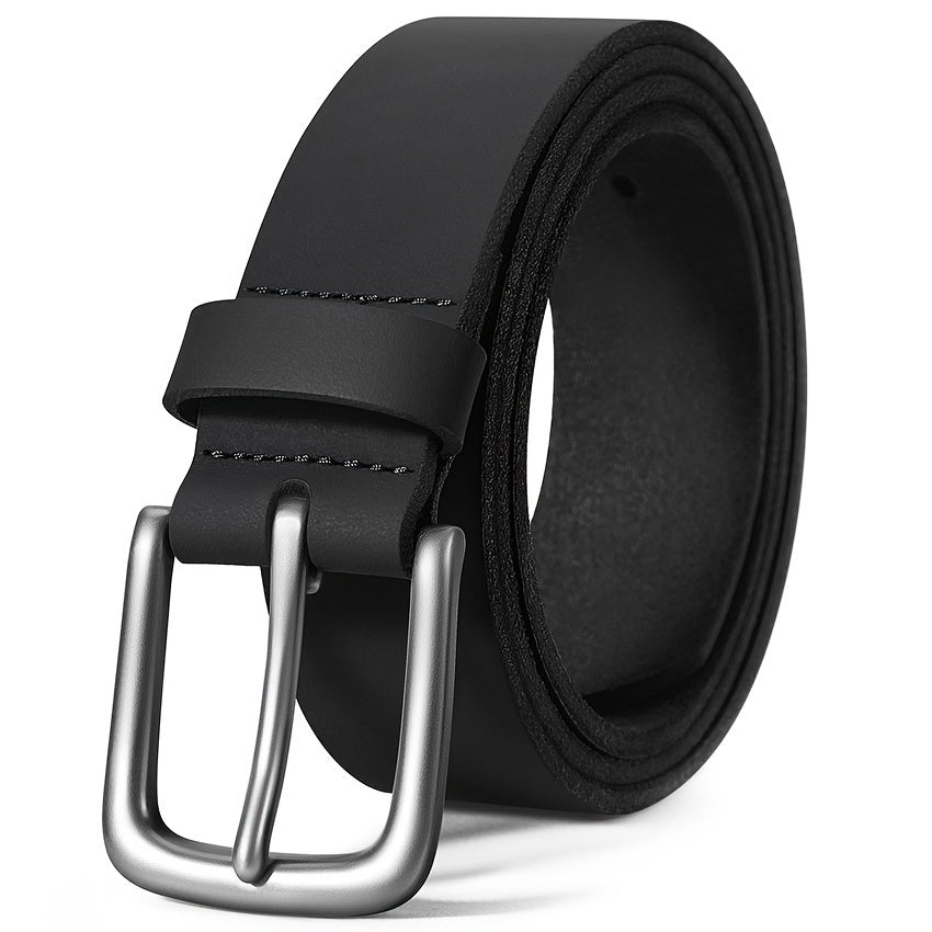 Cinturones de cuero de grano completo para hombre, estilo casual, para uso diario, hechos a mano, con caja de regalo.