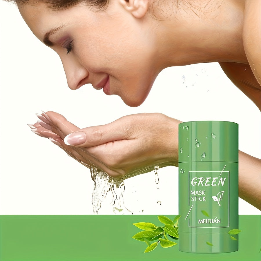 Mascarilla en barra de te verde, refrescante e hidratante. Provee limpieza y exfoliación suave, sin alcohol ni perfume.